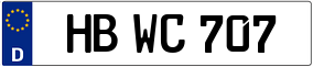 Trailer License Plate